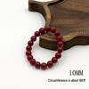 Luxury Imitation Cinnabar Beaded Bracelet for Good Luck & Wealth - Perfect Holiday Gift