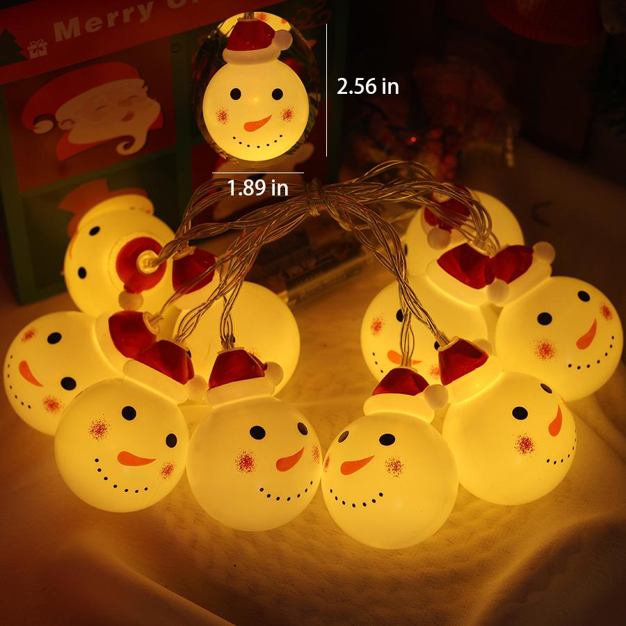 Christmas Decorative Lights String Snowman Christmas Tree Hanging Lights Showcase Shop Scene Decoration Atmosphere Lights