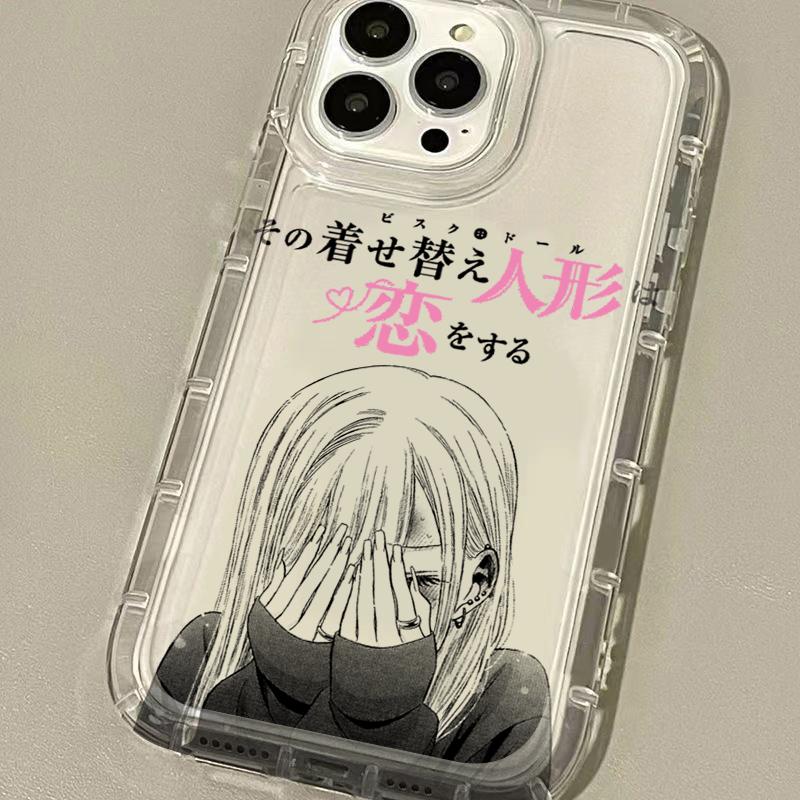 Cute Animal Female Lead Kitagawa Marin Case For iPhone 16 15 14 13 12 11 Pro Max Plus 7 8 Plus XR X XS SE 2020 Silicone Etui