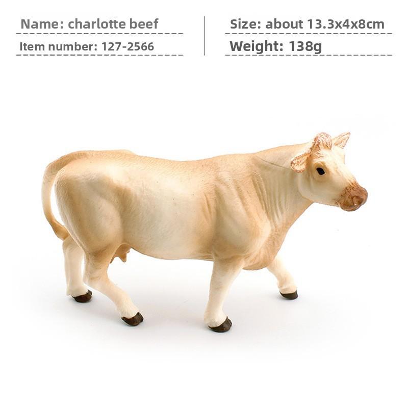 Texas Longhorn Cattle Pvc Model Collectible Animal Decor For Farmhouse Display