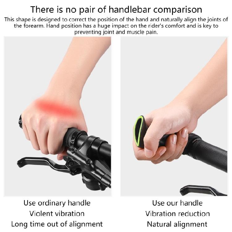 Ergonomic Bicycles Handle Bar Ends Replacement Bicycles Handlebar Grips Bar Ends