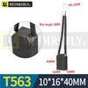 T563 DC Motor Carbon Brush - Morgan Material, Steel Mill, Meiersili, Sizes 12.5, 16, 20, 32, 40, 50, 60.
