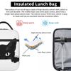 Black Cat Animal Theme Insulated Lunch Bag for Women Children Leakproof Food Boxes Thermal Lunch Box Tote