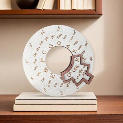 Ξύλινο Εργαλείο Μελωδίας Φορητός Μουσικός Τροχός Συγχορδιών Κύκλος των Πέμπτων Τροχός Συγχορδιών Μουσική