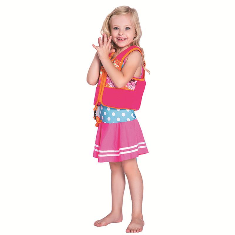 Letnie dziecięce kamizelki ratunkowe bez rękawów do pływania dla dzieci Chłopcy dziewczęta Regulowane kamizelki ratunkowe Cartoon Balanced Flotation Swimsuit
