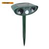 1pc Ultrasound Animal Repeller Solar Energy Cats And Dogs Repeller Rechargeable Garden FarmYard Waterproof Creature Deterrent