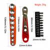 36-Tooth L-Shaped Ratchet Screwdriver for Tight Spaces, Bi-Directional Rotation, Corner Fender Tool