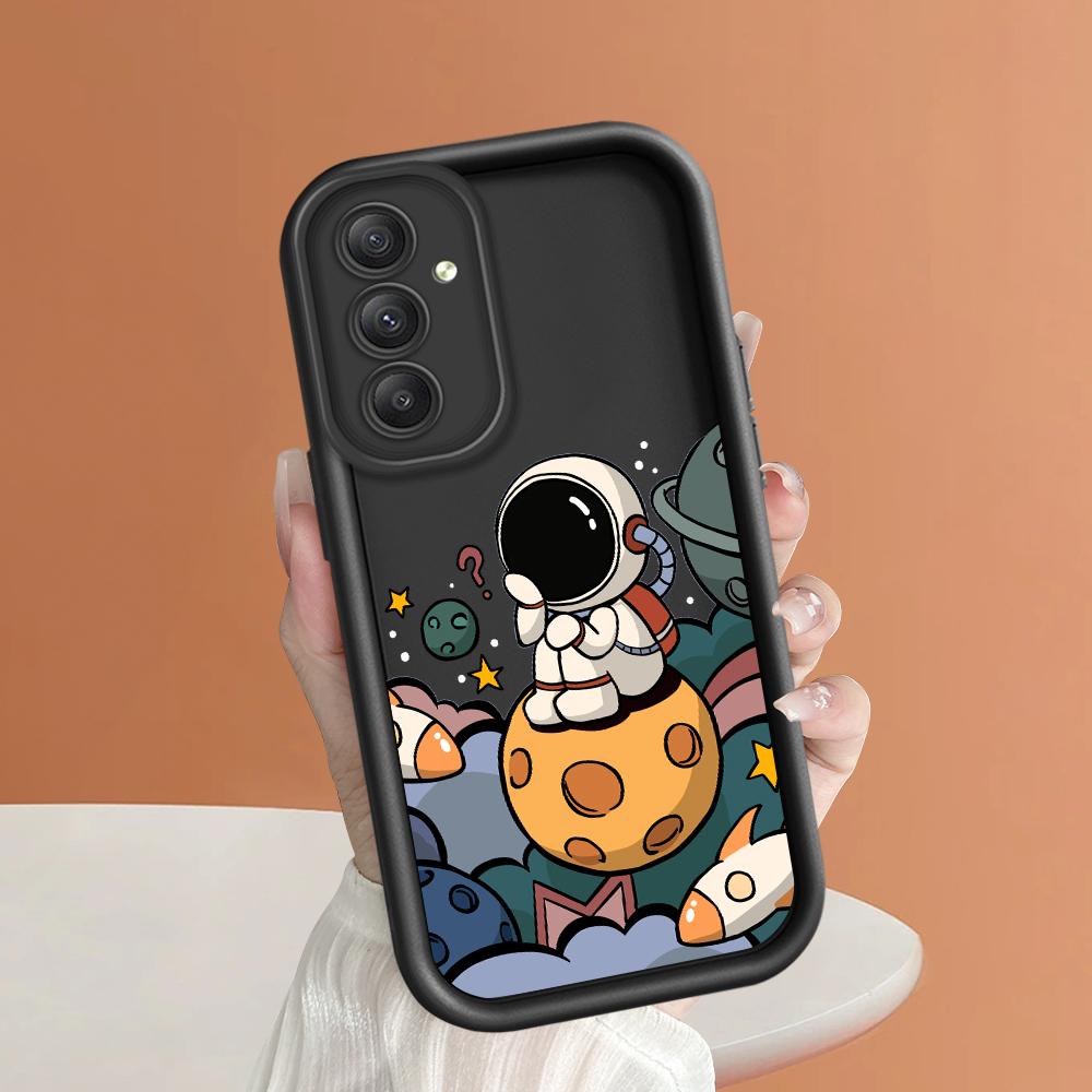 Soft Silicone Square Ladder Printing Pattern Phone Casing Full Cover Camera Shockproof Protection Rubber Case for Samsung