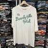 Beverley Hills Script - Gewaschenes T-Shirt Weiß M