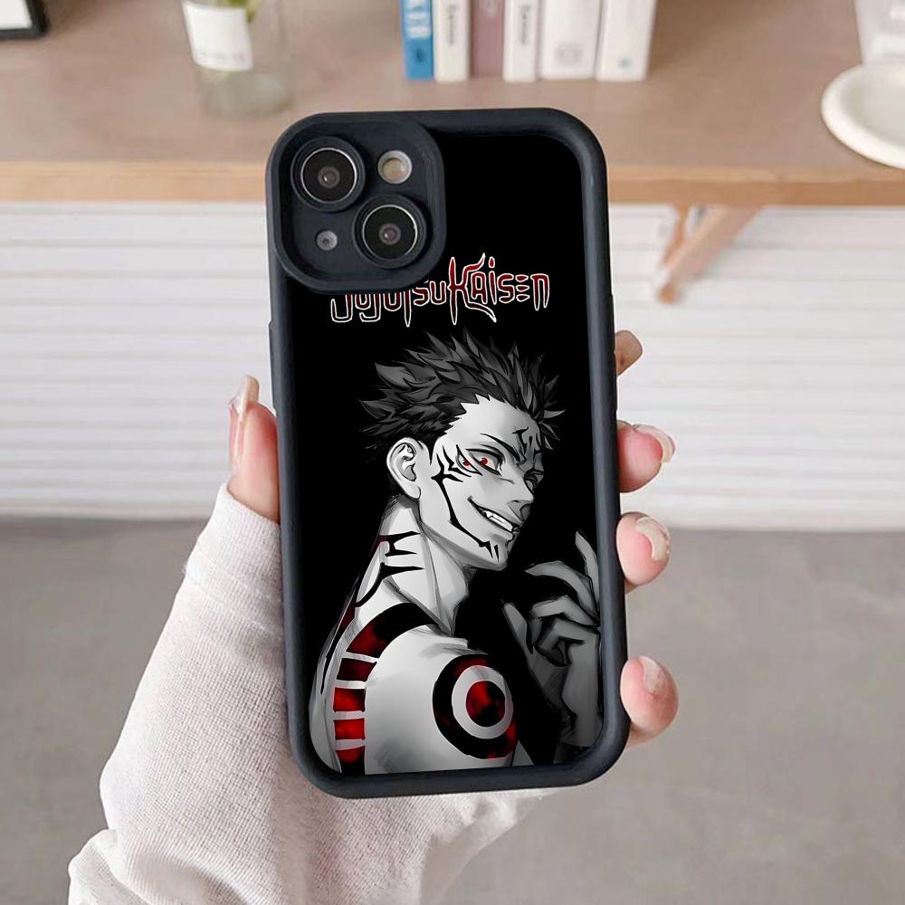 Jujutsu Kaisen Sukuna Mobile Phone Case for iPhone 17 16 15 14 13 12 11 Air Pro Max Plus Thicken TPU Colorful Cover Luxury Cover