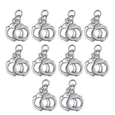 10 buc. Cătușe Manacle Charm DIY Handmade Bijuterii Accesorii Sliver