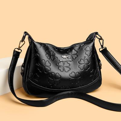 Fashionable Embossed Underarm Single-shoulder Bag for Women Casual Multi-compartment Large-capacity Hand-held Crossbody Bag