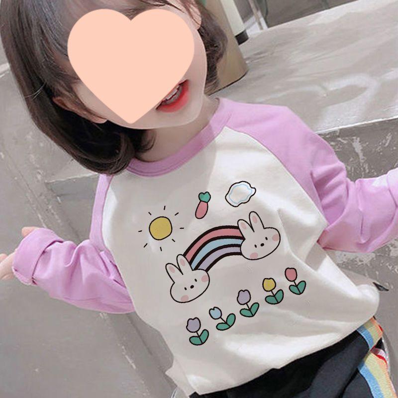 Korean Style Girls' Long-Sleeve Base Layer T-Shirt - New Autumn Trend 2025