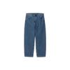Solid Color Casual Loose High Waist Straight Leg Jeans Men Bottoms Blue I031246-01-12