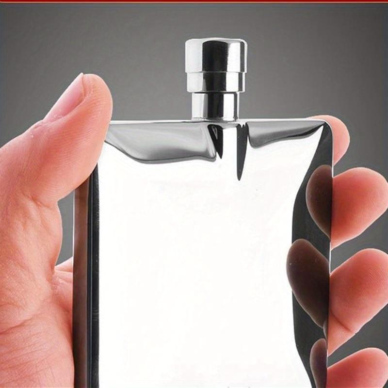 100ml 4oz Flat Vodka Hip Flask Stainless Steel Portable Camping Flagons Liquor Whiskey Bottle Men Gift