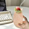 Cold And Hot Drink Glass Pineapple Embossed Cup, 480ml Juicer Tumbler for Drinks, Soda Retro Textured Water Coffee Home Bar, Vintage Gift Women