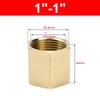 Hex Shape Brass Pipe Fitting BSP Female Thread Hose Adapter Durable Hex Coupling Connector