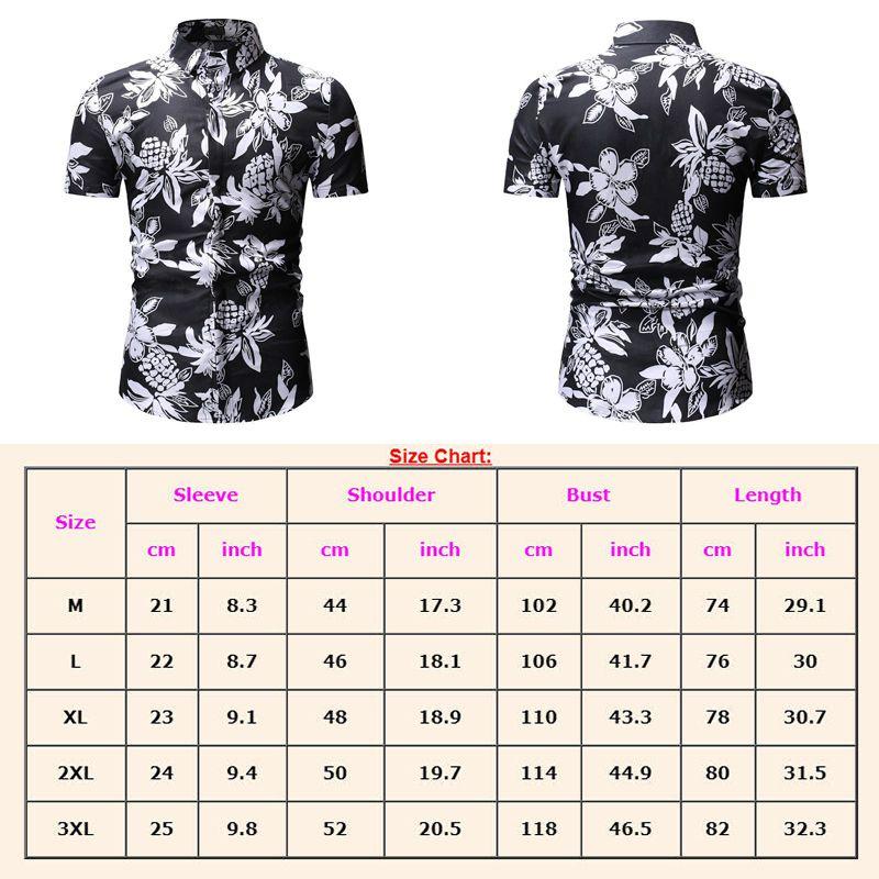 Mens Hawaii Floral Casual Shirt Short Sleeve Luxury Slim Fit Dress Tops Shirts