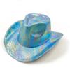 Color Blocks Laser Cowboy hat Western cowboy men and women retro party stage party Cowboy hat outdoor knight hat Wholesale