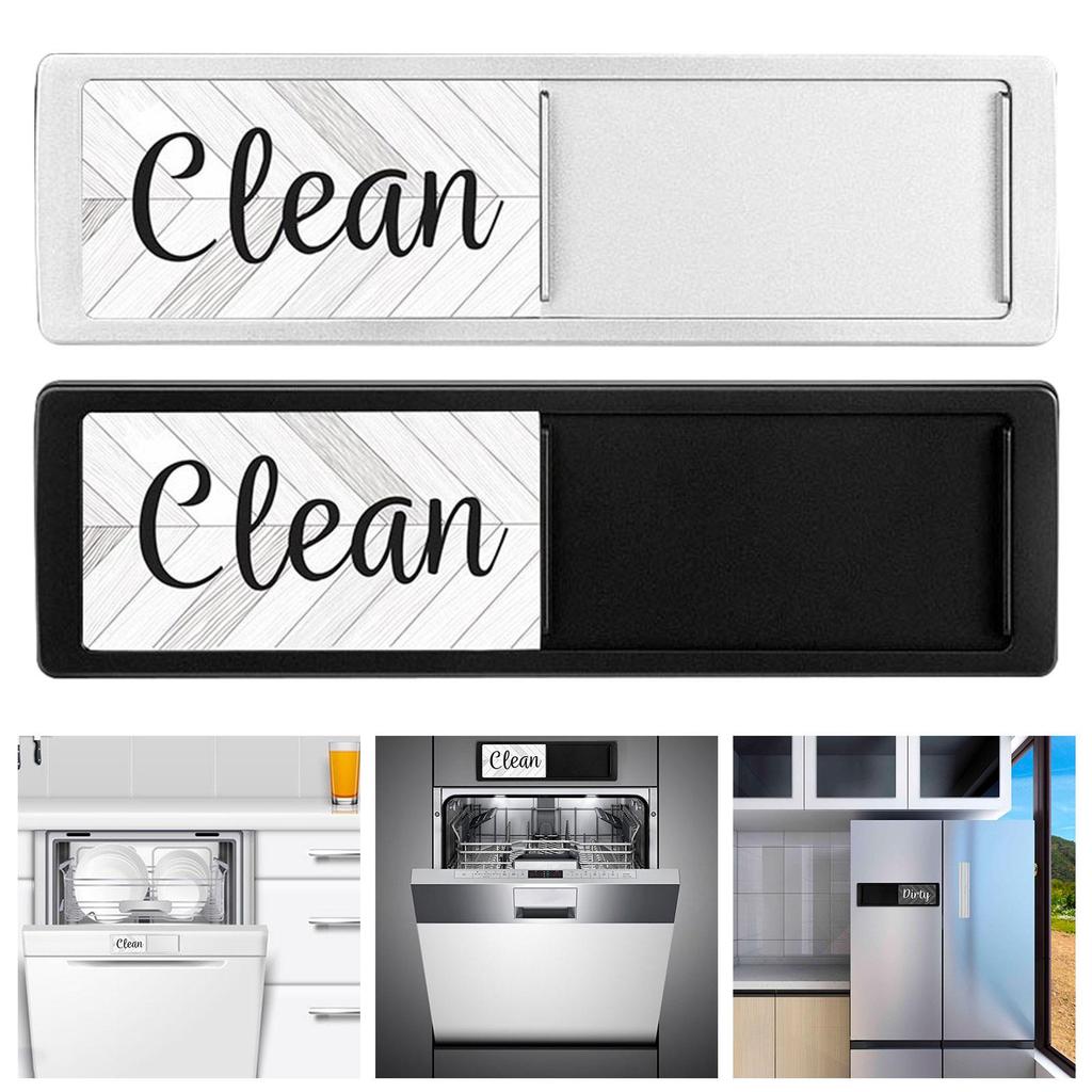 Dishwasher Clean Dirty Sign Cleanliness Tips Portable Dishwasher Magnet Indicator for Kitchen Organization Washing Machine