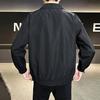 Men's Solid Color Work Jacket Baseball Jacket Trendy Fashion Casual Sports Lapel Coat