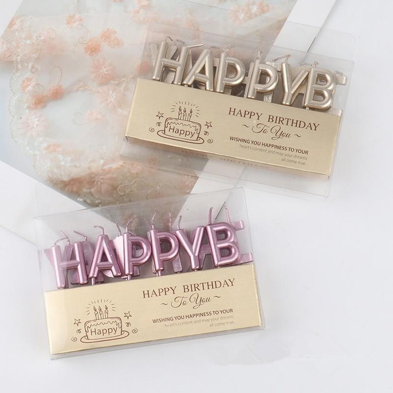 Birthday Candle Golden Christmas Children Romantic Party Cake Decoration Candle Light Digital Handmade Glow