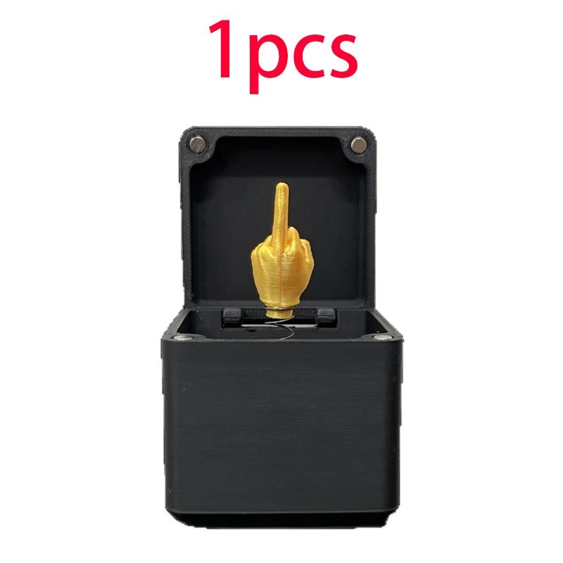 Interesting Prank Gift Middle Finger In Box Box Funny* Creative Gifts Office& Desk Decoration% Home Decoration Gifts. For Guests