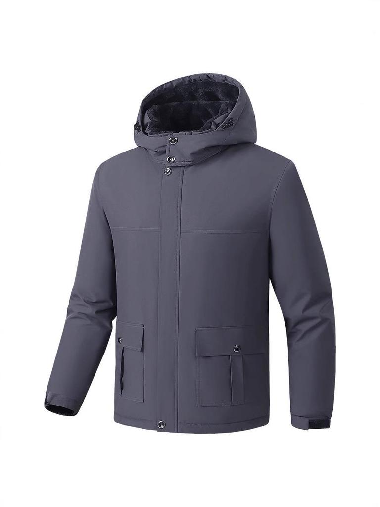 Varm bomullskappa för män i stora storlekar - Tjock, Rymlig, Utomhusjacka (10XL)