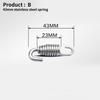 43mm-85mm Stainless Steel Rotatable Motorcycle Exhaust Spring Hooks For Front/Middle Link Pipe Muffler