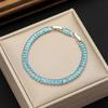 Hot Selling Multicolor Zircon Tennis Bracelet - Single Row 2.5*5mm, Niche Design
