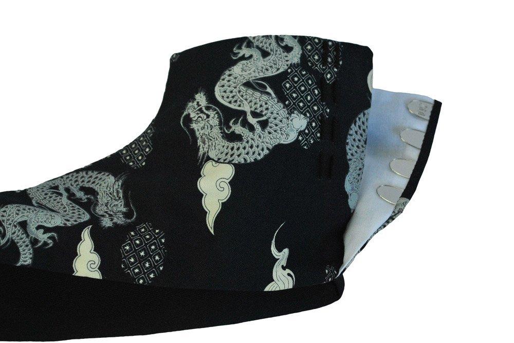 Musashino Uniform Samurai Tabi Black Dragon Socks, Unisex, Pattern, 091-kokuryuu (Size 28.0)