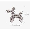 21cm Big Size Ceramic Balloon Dog Abstract Ornament Creative Sculpture Study Room Statue Home Office Accessories Decoration