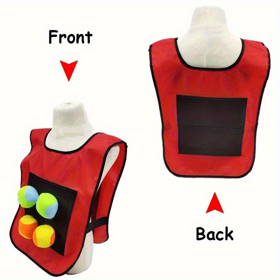 6 pezzi/set 1 pezzo Gilet Adesivo Con 5 Pezzi Pallina Adesiva Bersaglio Adesivo Gilet multicolore Sport all'Aperto Lancio Originalità Festa JXB