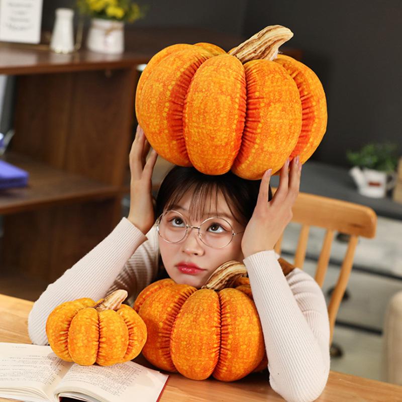 Pumpkin Cartoon Pillow Halloween Stuffed Toy Home Decoration Party Prop Kid Gift