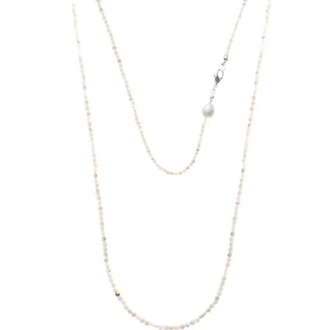 Женское универсальное многослойное белое ожерелье-чокер с бусинами из ракушек