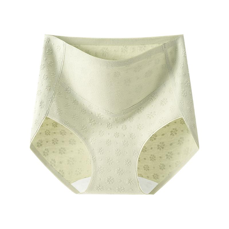 

Женское весенне-осеннее новое хлопковое нижнее белье Flob с высокой талией, без следов, с удлиненной ластовицей и эффектом подтягивания живота XXL зелёный