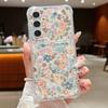Romantic Flowers Card Bag Wallet Case For Samsung Galaxy S25 Edge S25 S24 S22 Ultra S24 FE A56 A55 A54 A25 A15 A16 5G Soft Cover