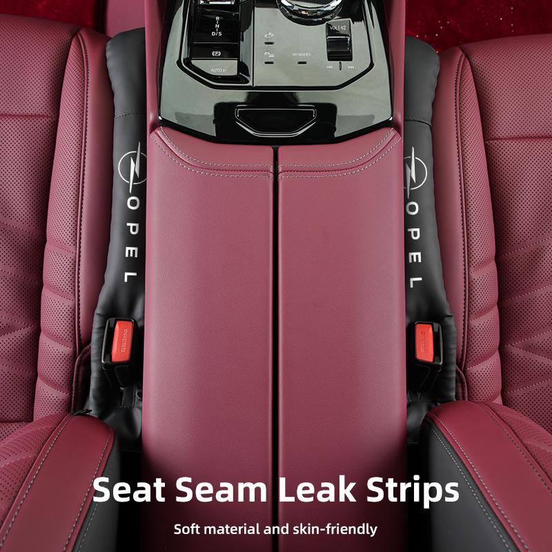 New J-shaped Leather Car Seat Gap Plug Filler Leakproof Pads For Opel Astra Insignia Corsa Zafira Meriva Mokka Vivaro Vectra Ant