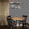 6pcs Waterproof Wall Sticker Contact Paper Peel and Stick Wallpaper Marble Tile Sticker  For Bedroom