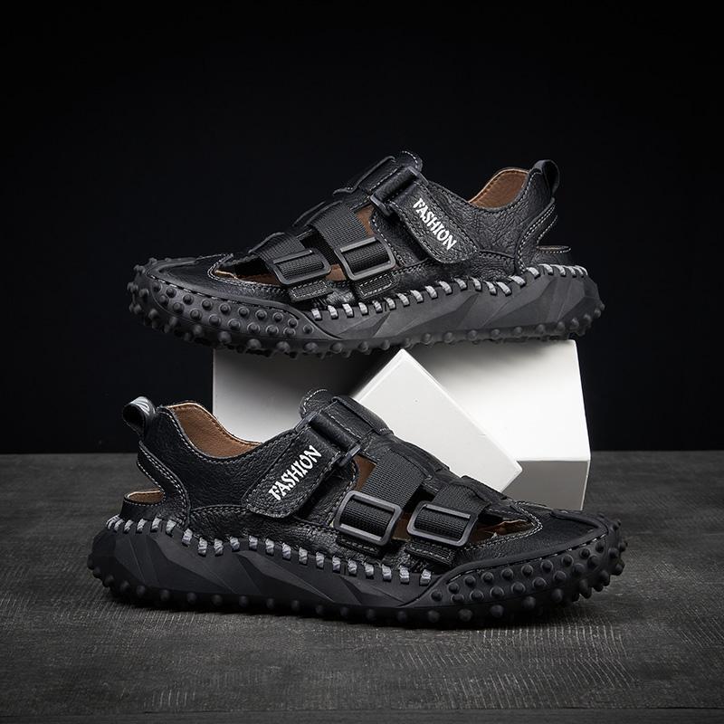 2024 Fashion Brand New Men's Hiking Shoes Hollow Out High-quality Sandals Outdoor Leisure Men's Hiking Shoes Handmade Soles