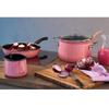 Enameled Frying Pan Riess 24 Cm, Pink (0042-114)