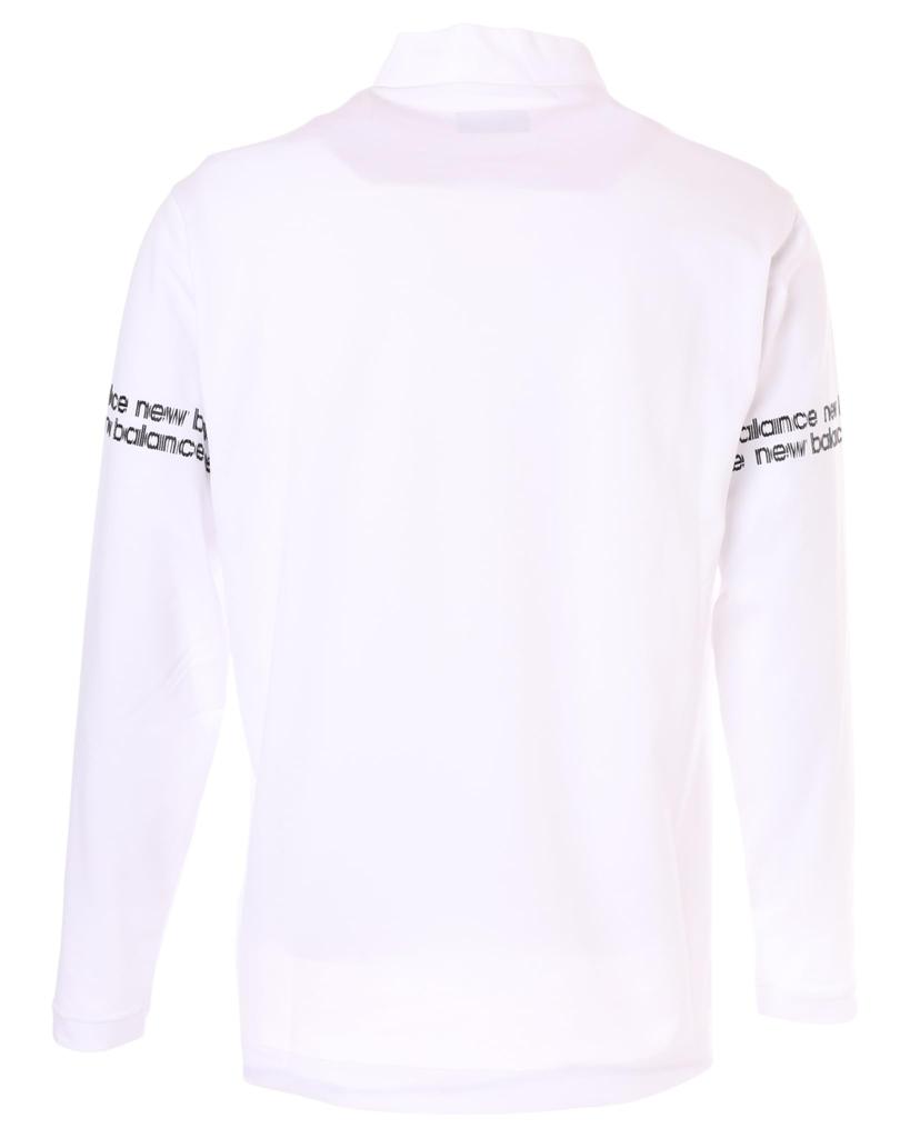 Golf Mock Neck Shirt 3 [New Balance] Long-Sleeve (Mesh Reverse, Moisture-Wicking) / Men's / 012-6267002 030_WHITE [S]