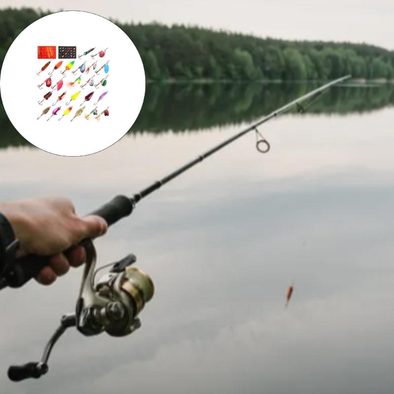 Spinner Baits with Hook Cast Jigging Spoon Lures Fishing Accessories Freshwater Saltwater Sinking Baits Spinnerbait