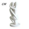 Burr-free Surface Ornament 3D Printed Hugging Couple Sculpture, Abstract Embrace Figurine with Smooth Curves, Minimalist Statue Stable Base Decoration