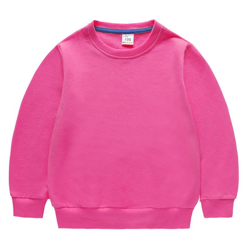 Nuova Felpa con Cappuccio per Bambini 2026: Top per Bambini in Stile Coreano per Maschi e Femmine, Colore Unito, Girocollo, Manica Lunga, Moda Primaverile.