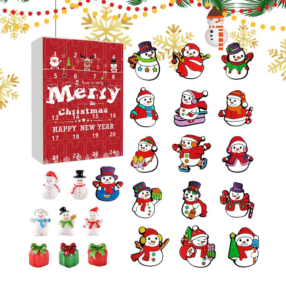 Christmas Countdown 24 Days Collectible Ornaments Christmas Holiday Countdown For Kids Children Girls Family Friends Party