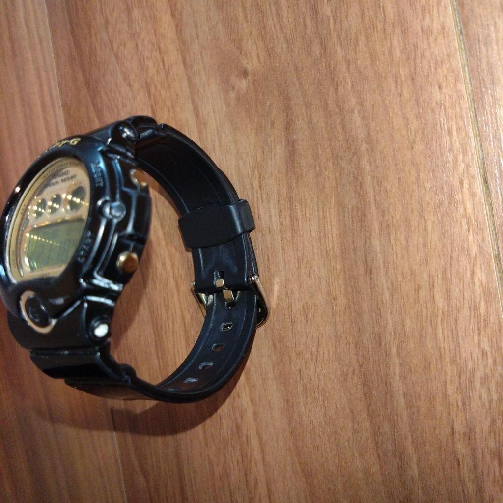 Used CASIO Baby-G BG6901 Digital Watch Black Gold
