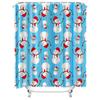 Tu Cute Snowman Shower Curtain Winter Holiday Decor Bathroom Set Waterproof Festive Xmas Pattern Fabric Backdrop