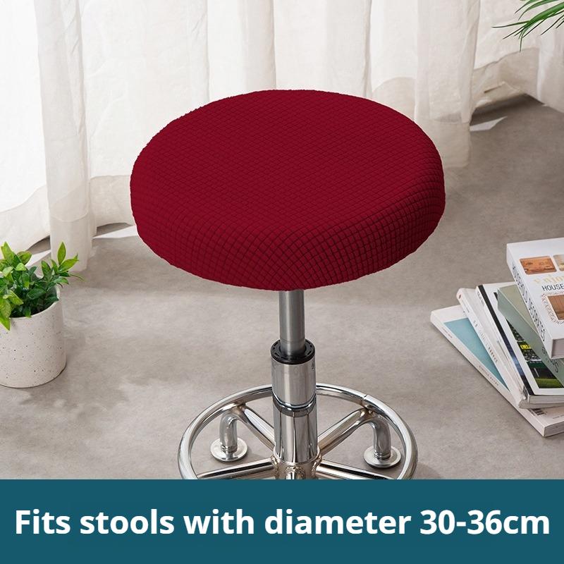 Round Stool Bar Stool Cover Beauty Salon Lift Chair Round Stool Cover Round Cover Chair Table Cushion Round Protective Cover