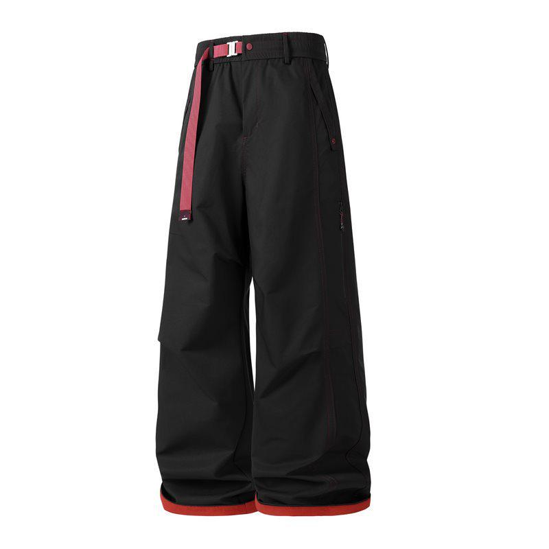 

Trendy Men s Quick-Dry Color Block Work and Hiking Pants XXXL чорний